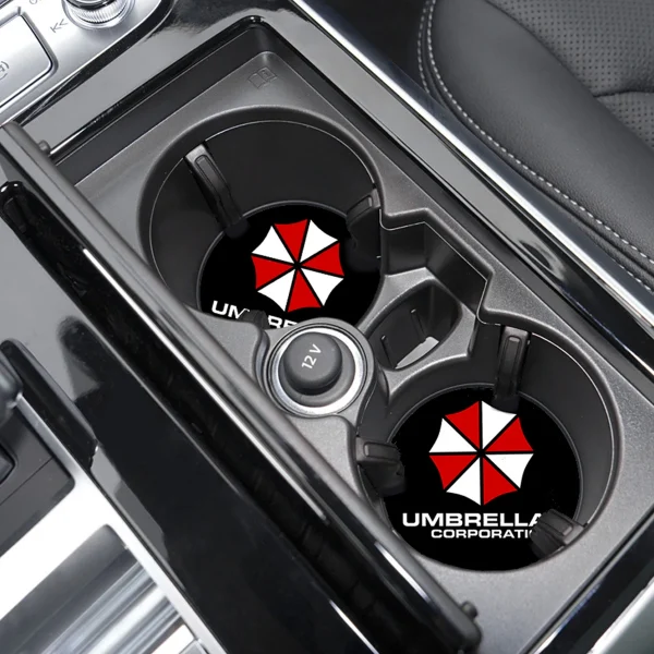 Sa9755fe0d979490bad56bad96c47d4c9X.webp طقم قواعد أكواب بتصميم Umbrella من لعبة Resident Evil (عدد 2 قطعة)