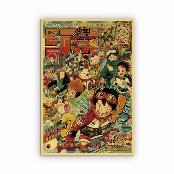 Sb05c697ac6f7449bb8ba83127327558f4.webp مجموعة بوسترات أنمي يابانية – Chainsaw Man | My Hero Academia | Jujutsu Kaisen | ديكور غرف فني عصري