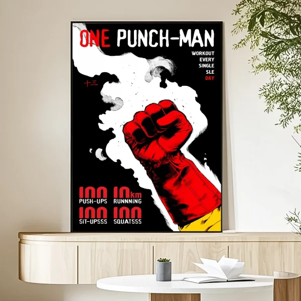 Sb422f1c9783d44bea019876b8b7af243s-2.webp One Punch Man – PVC Anime Wall Poster