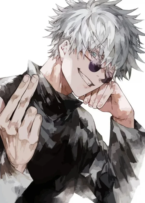 Sb4499748380b4f63a28102b4391c8c46p.webp ⚡ بوستر أنمي Jujutsu Kaisen – غوجو ساتورو ضد سوكونا | لوحة فنية قماشية