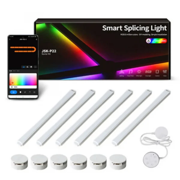 Sb4c90c3679d64e9ca249b7b836f4380dZ-2.webp Splicing Light RGB – إضاءة ذكية جدارية بتقنية الصوت وDIY