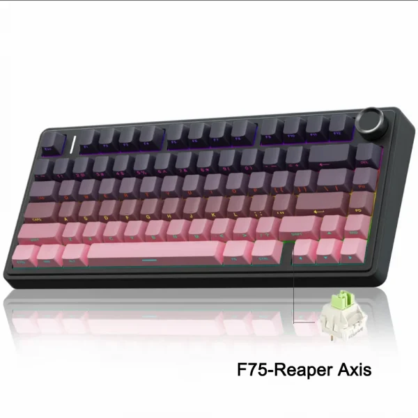 Sb4faad1cdf6d4dbd8ccdec9f76c21d28n-2.webp لوحة مفاتيح ألعاب لاسلكية وميكانيكية مع إضاءة RGB