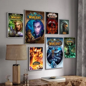 Sb6a24a4227fc4c63997141e695967e79C-2.webp 🎮 بوستر World of Warcraft – ديكور جداري لعشاق الألعاب الأسطورية ⚔️