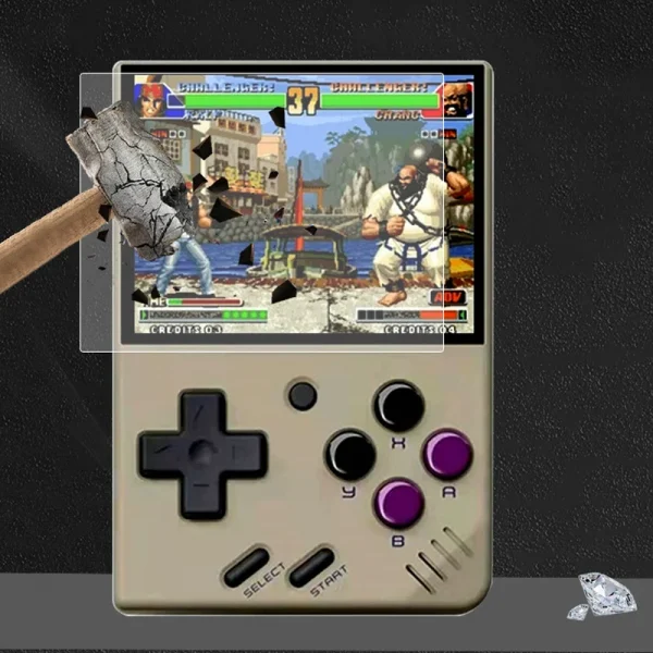 Sb7a6242199b34c46a9656e6de37a4ab9K.webp واقي شاشة زجاجي صلب HD لجهاز Miyoo Mini Plus / Mini+ V2 – حماية مثالية للشاشة