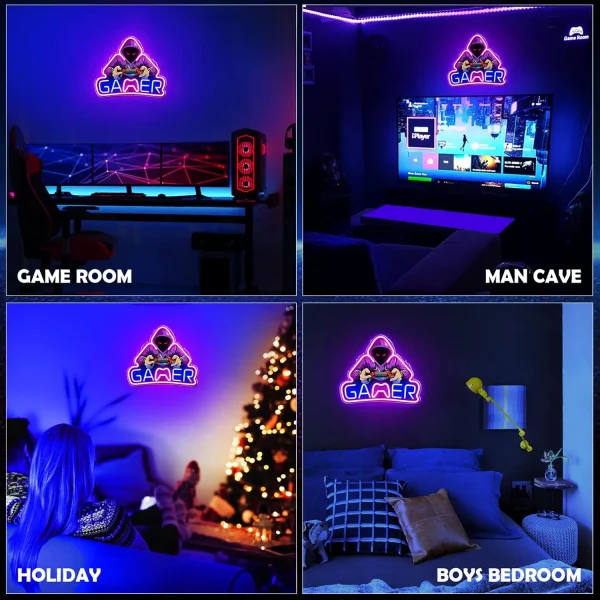 Sba41331f91bd4f70861e54a8e7410531Z-2.webp Game Controller Neon Sign – إضاءة LED لغرفة الجيمرز