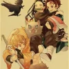 Sbb7c6617686848d585a001ede59b2221G-4.webp بوستر كانفس أنمي Demon Slayer بأسلوب ياباني كلاسيكي – ديكور جداري لغرف الأنمي والبيت