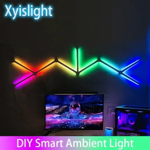 Sbe1df306081c47898397892810bf1d4ai-1.webp Splicing Light RGB – إضاءة ذكية جدارية بتقنية الصوت وDIY