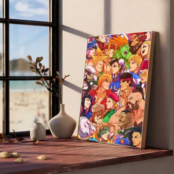 Sc1c7f879872d469890a1adffdc0019bcd.webp بوستر أنمي Street Fighter الكلاسيكي – تصميم أيقوني لمحبي الألعاب!