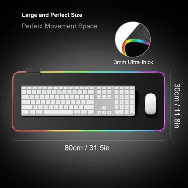 Sc3eb07e8936e428fa561822e0987ca07T-1.webp Large DIY RGB Mouse Pad – إضاءة LED قابلة للتخصيص لتجربة لعب غامرة