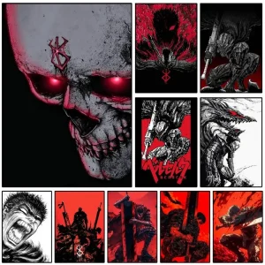 Sc45dfe3f289d4849935edd940323d2edV-1.webp بوستر أنمي Berserk – ملصق جداري مقاوم للماء