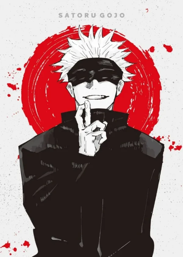 Sd0605a1bcb5a4f26a0d5419563af4423i.webp ⚡ بوستر أنمي Jujutsu Kaisen – غوجو ساتورو ضد سوكونا | لوحة فنية قماشية