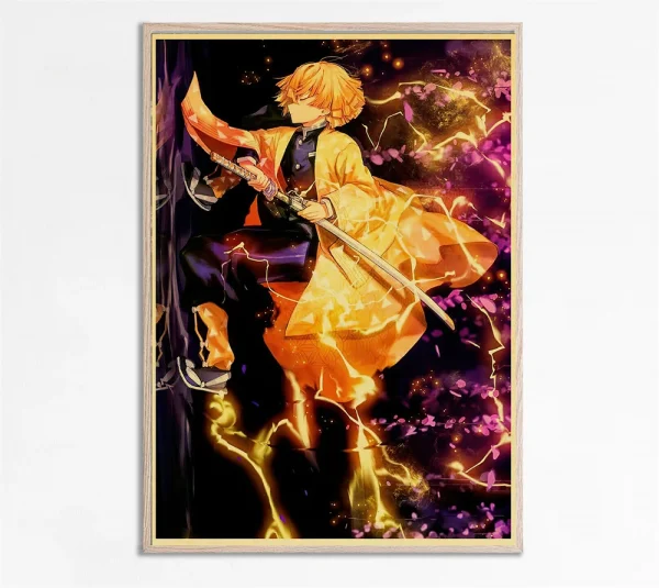 Sd09ffd2a38304fa18a7dfa2fdef43a2eG-2.webp بوستر كانفس أنمي Demon Slayer بأسلوب ياباني كلاسيكي – ديكور جداري لغرف الأنمي والبيت