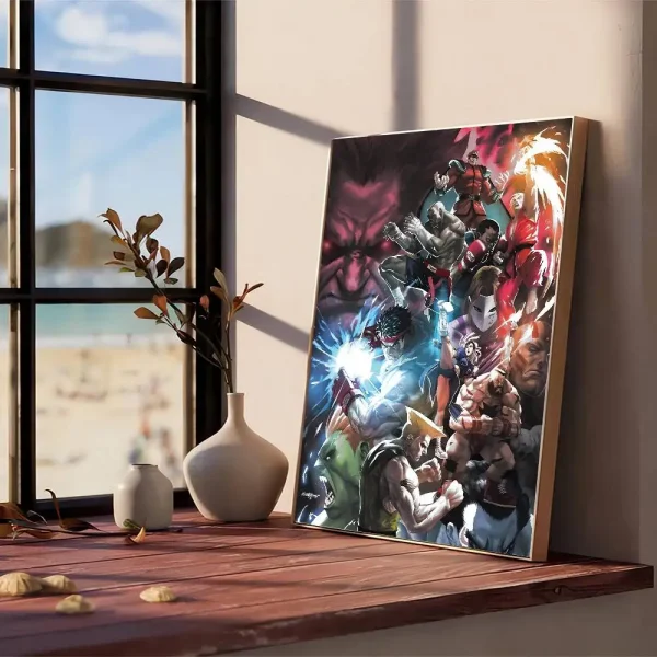 Sd261d748b1134bb1a1aeb8d58253f52cE.webp بوستر أنمي Street Fighter الكلاسيكي – تصميم أيقوني لمحبي الألعاب!