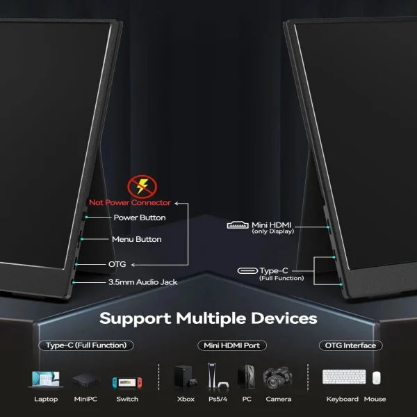 Sd5b611308b0246458b30efc8c19aeddcQ.webp شاشة محمولة OLED بحجم 13.3 بوصة