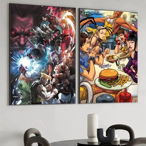 Sd78c5dd3e0334c199f1342fd01281d9dp.webp بوستر أنمي Street Fighter الكلاسيكي – تصميم أيقوني لمحبي الألعاب!