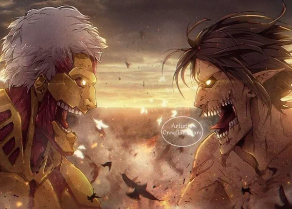 Sd8071404e765418e8c1760f5b9f81155V-2.webp بوستر قماش Attack on Titan – لمسة أنمي فنية لجدرانك