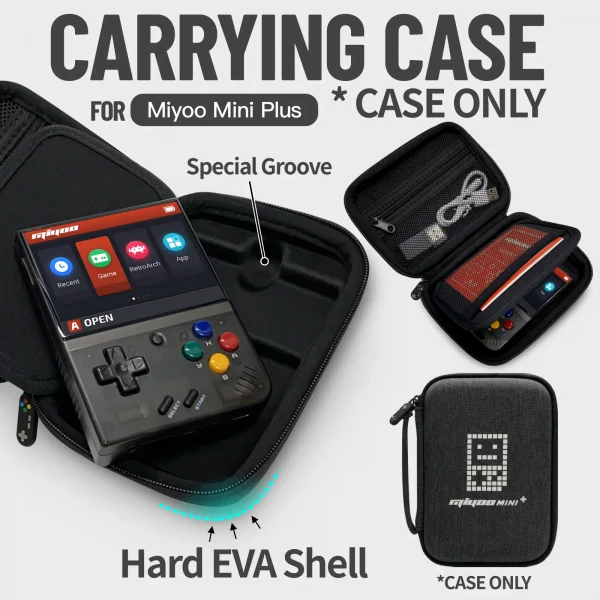 Sda0bb5e0412a45a8ad6ec2d1c85a7cffO.webp حافظة صلبة محمولة Miyoo Mini Plus – حماية مثالية لجهاز الألعاب المحمول 3.5 بوصة