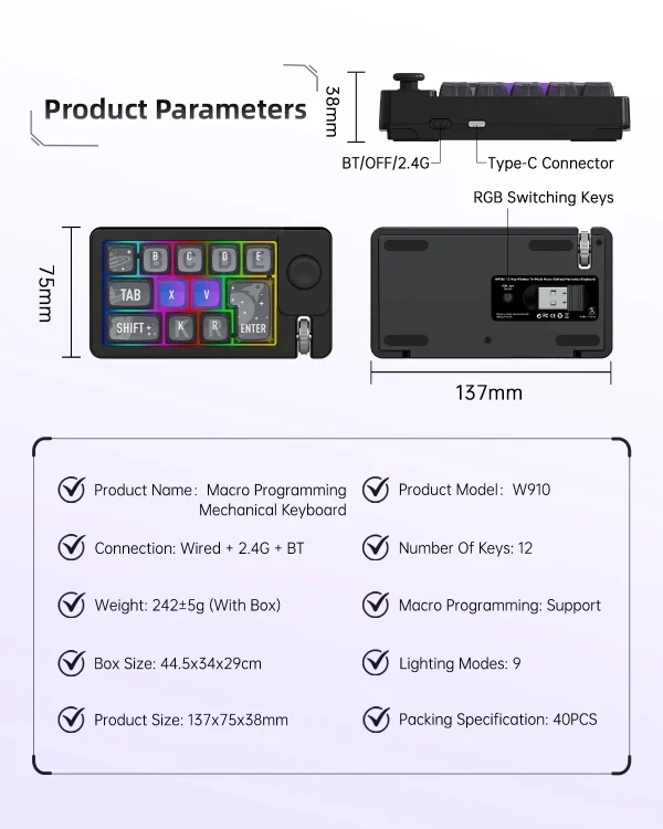 Sea977fc49aa845ba8dde7b89e1e6fb246-1.webp Mini Programmable RGB Keypad (Model W910)