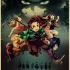 Seb7cc58fb5624df683d6a782f23e6891K-4.webp بوستر كانفس أنمي Demon Slayer بأسلوب ياباني كلاسيكي – ديكور جداري لغرف الأنمي والبيت