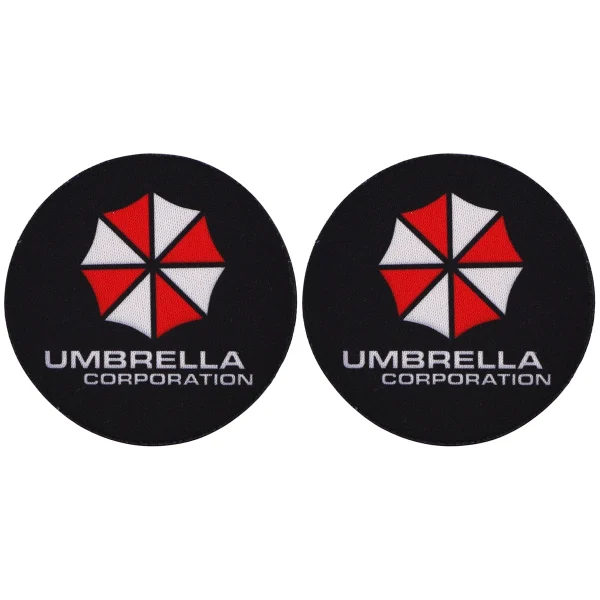 Sebdb53d2da264bf293899db0150a706bS.webp طقم قواعد أكواب بتصميم Umbrella من لعبة Resident Evil (عدد 2 قطعة)