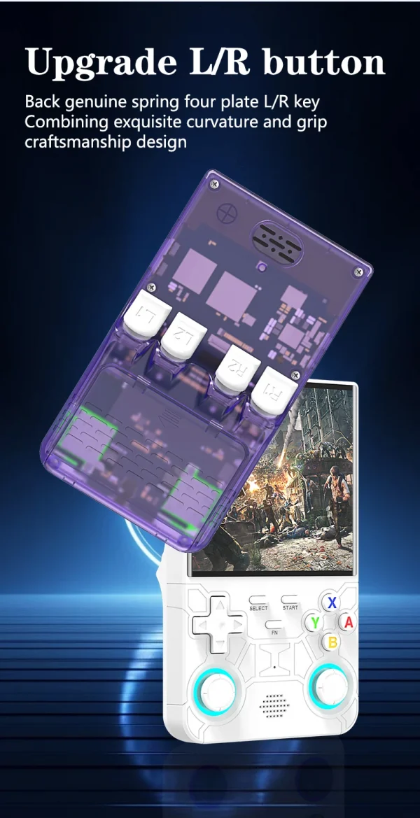Sef1ccec9f8f74a7583ceba87328c6ac6L-1.webp R36 Ultra Console Portable Retro Game 4‘’ IPS Screen Handheld Game Players Emulator Pocket Video Player 64G/128G 20000+ Games