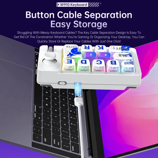 Sf1be0358032646b49f2782ff7d8b70a8S-1.webp Mini Programmable RGB Keypad (Model W910)