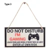 Sf51c2012a5ff43c286e923f467aa55e4m-4.webp لوحة خشبية لغرفة الألعاب – "Do Not Disturb – I’m Gamer"