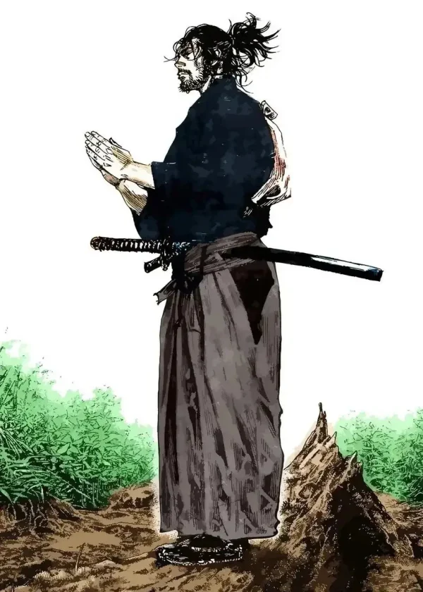 Sfc3bd732c381493a90bcffdd3583a25d0-4.webp Vagabond – Miyamoto Musashi Vintage Canvas Art Poster