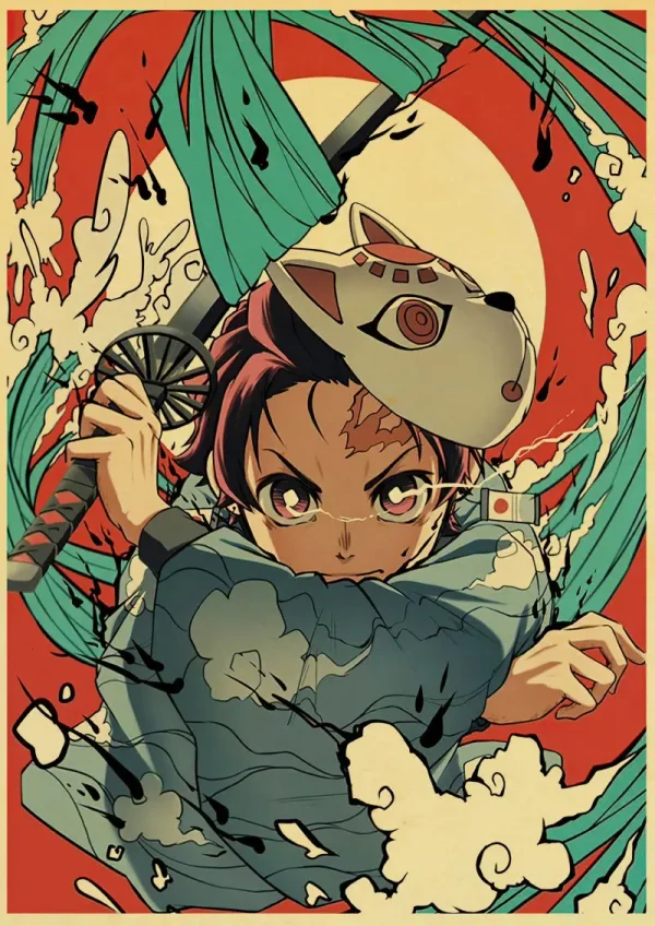 Sfd4f510bf79a44ada60b16dbd3785427D-4.webp بوستر كانفس أنمي Demon Slayer بأسلوب ياباني كلاسيكي – ديكور جداري لغرف الأنمي والبيت