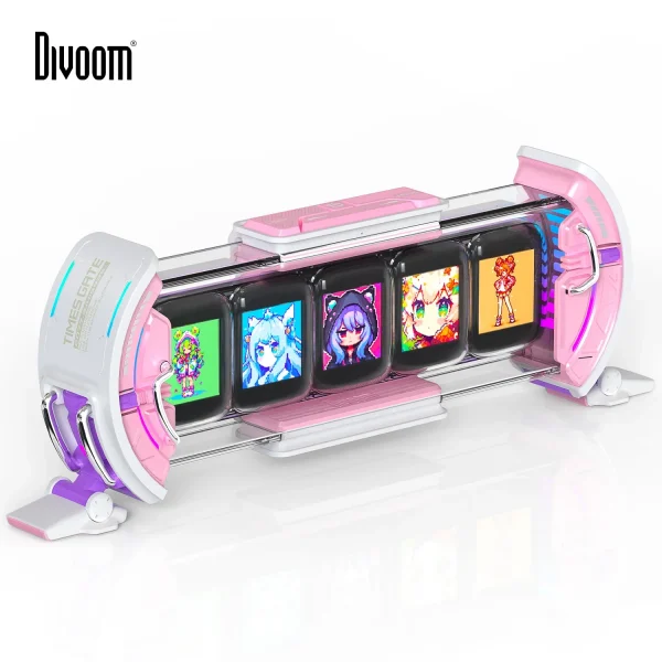 Sfdb4cd6fe50946c49bc6dd0f528f32eao-2.webp Divoom Times Gate – ساعة رقمية بأسلوب سايبربانك مع إضاءة RGB