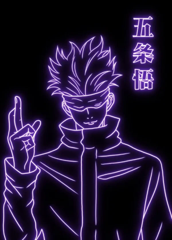 Sfdd31e68d72d49fda4a397256fd1d0d8F.webp ⚡ بوستر أنمي Jujutsu Kaisen – غوجو ساتورو ضد سوكونا | لوحة فنية قماشية