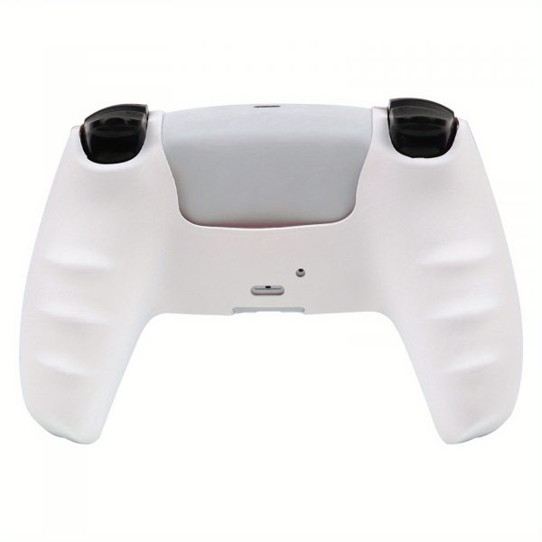 e3b5b5a23c7b48e39a1fda868a9251ba-goods.jpeg غطاء يد تحكم PS5 – تصميم الجمجمة القوطي مع أزرار PS باللونين الأحمر والأسود