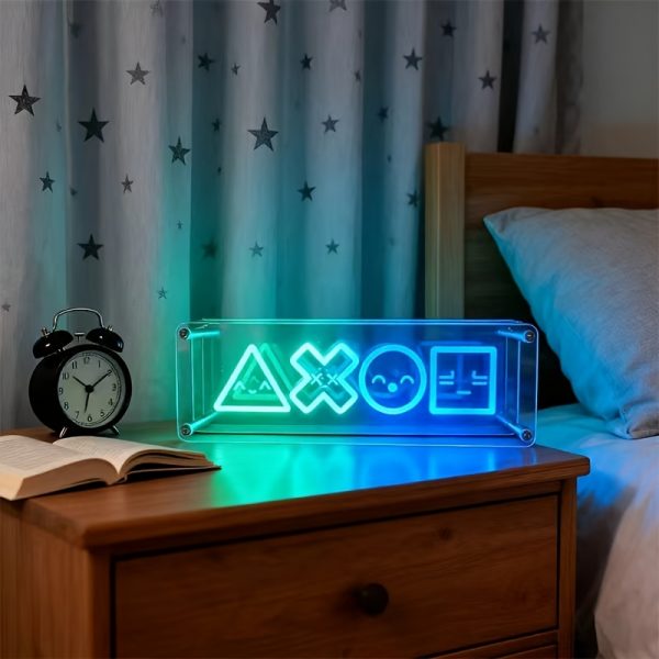 e549d038-602e-4e70-9561-3db0173170a2.jpg 3D RGB Infinity Mirror Smile Face – إضاءة المود المثالية لغرفة القيمر
